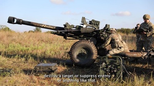 Artillery Cannon Crewmember (13B) highlight with OKNG Sgt. 1st Class Kyle Hewett