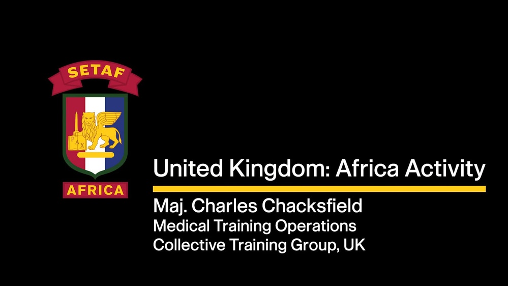 Dvids Video Setaf Af Medrex Cde Uk Africa Activities