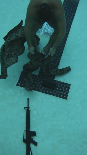Marines Conduct Swim PT on MCLB Albany