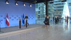Press statements by NATO Secretary General and Prime Minister of Latvia