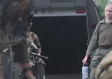 U.S. Navy Sailors with 2nd Medical Battalion Conduct a Mass Casualty Evacuation