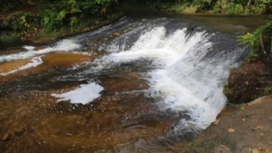Fall 2023 Scene at Trout Falls at Fort McCoy's Pine View Recreation Area