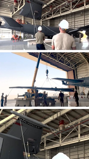 AUAB Airmen innovate, remove KC-135 vertical stabilizer