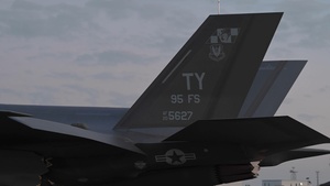 Tyndall F-35 Night Flight Operation B-Roll