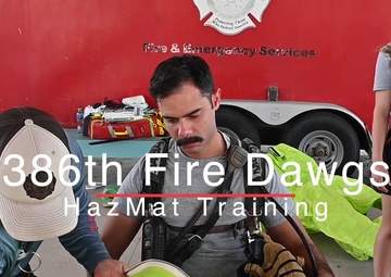 386th Fire Dawgs HazMat Training