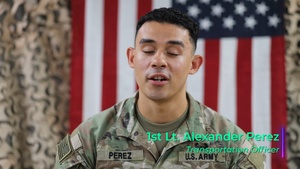1st Lt. Alexander Perez reflects on Hispanic Heritage Month