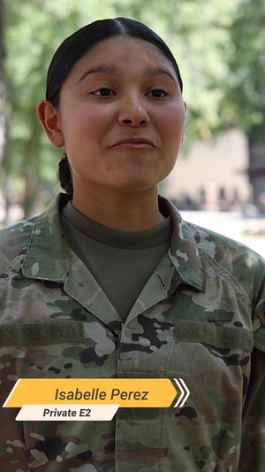 Why I Serve - PVT Isabelle Perez - Hispanic Heritage Month