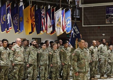 B-Roll: Bravo Company 1-297th Deployment Ceremony