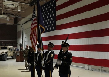 Honoring commitment: Bravo Company deployment ceremony