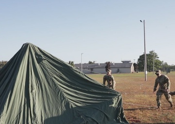 Soldiers with the 10th Mountain Division conducted a winterization training lane during Alpine Readiness Week, Oct. 4, 2023, on Fort Drum, New York.