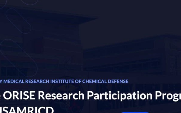 The ORISE Research Participation Program at USAMRICD