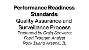 Quality Assurance and Surveillance Process | Warrior Restaurant Inspection Guide