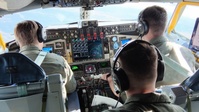Iowa ANG's 185th ARW aircrew perform flyover for Iowa vs Perdue game