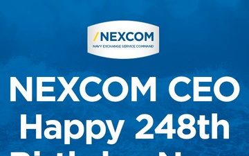 NEXCOM CEO's Happy 248th Birthday Navy Message