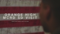 Orange High School Visits MCRDSD