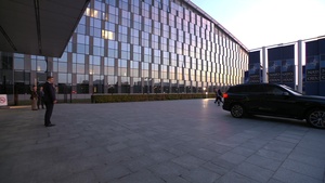NATO Secretary General arrives at NATO HQ for the meeting of NATO Ministers of Defence
