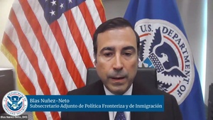 Blas Nuñez-Neto Subsecretario Adjunto de Política Fronteriza y de Inmigración, Departamento de Seguridad Nacional de los Estados Unidos sobre el restablecimiento de vuelos directos de repatriación de venezolanos 01