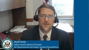 Mark Wells Subsecretario Adjunto Principal del Departamento de Estado, Asuntos Hemisféricos  sobre la política migratoria de la administración Biden Harris