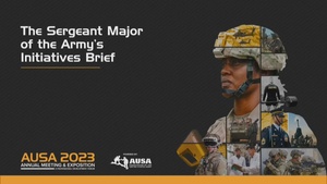 The Sergeant Major of the Army Initiatives Briefing