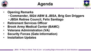 JBSA Retired Members Town Hall August 26th 2023