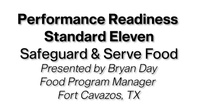 PRS 11 - Safeguard and Serve Food | Warrior Restaurant Inspection Guide
