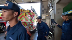 Rookie firefighters from Zama City Fire visit Camp Zama