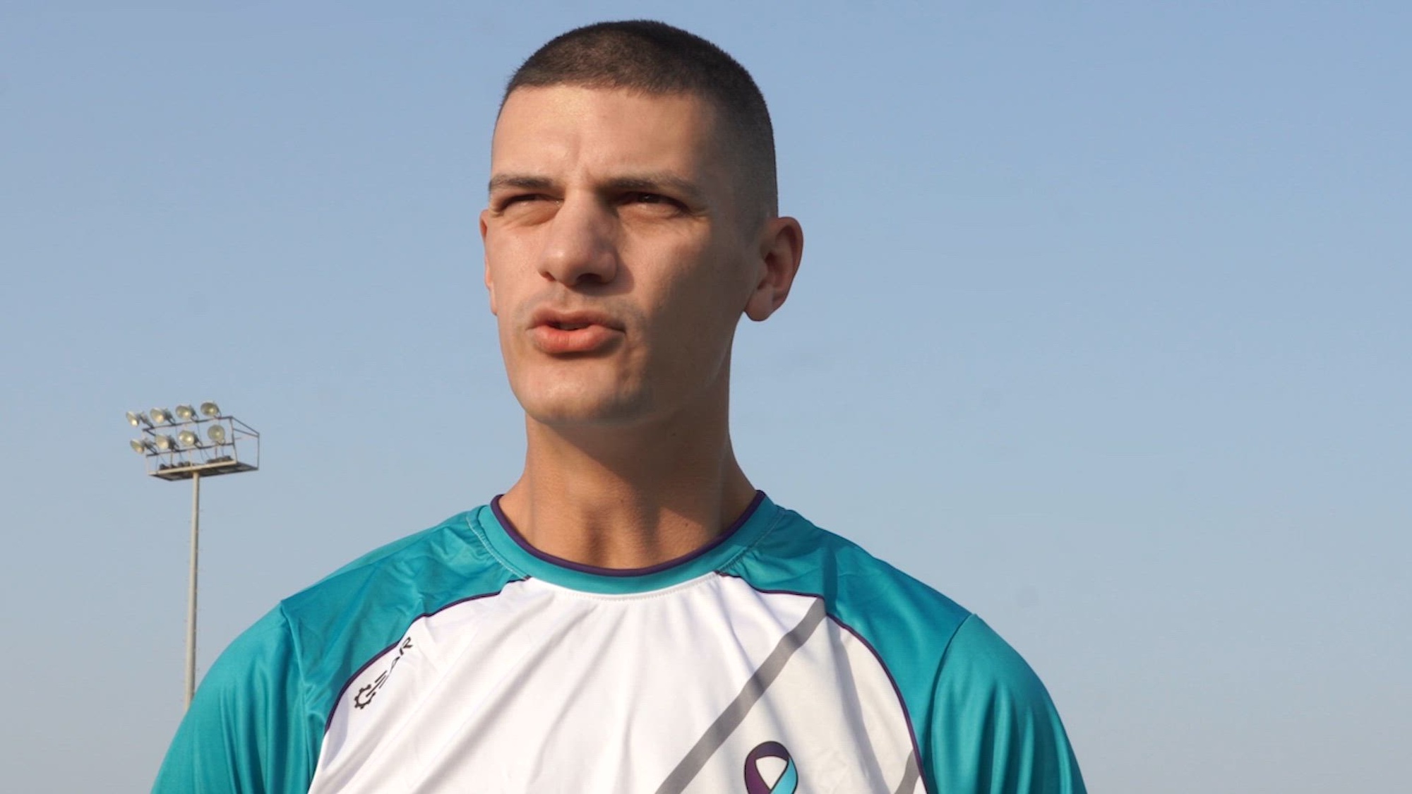 Combined Joint Task Force-Horn of Africa members do the 22 pushup challenge in recognition of Suicide Prevention Awareness Month at Camp Lemonnier, Djibouti, Sept. 13, 2023. (Department of Defense video by U.S. Air Force Staff Sgt.Dylan Gentile)