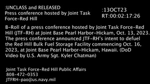 Press conference hosted by Joint Task Force-Red Hill