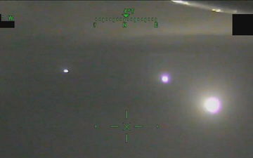 Coast Guard HC-130 conducts nighttime overflight during Operation Southern Shield