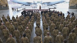 Air Guard’s 105th Airlift Wing honors New York Yankees and NYPD