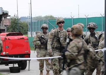 B-Roll: E2B medical lane training at Caserma Del Din, Italy