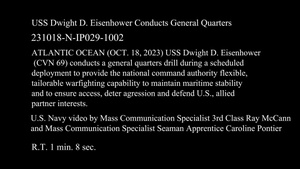 IKE Conducts a General Quarters Drill