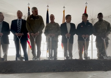 Gov. Holcomb, Indiana National Guard break ground on Hamilton County Readiness Center