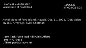 Aerial video of Ford Island