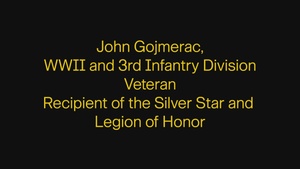 3rd Infantry Division WWII Veteran receives the insignia of Knight of the Legion of Honor