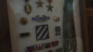 3rd Infantry Division WWII Veteran receives the insignia of Knight of the Legion of Honor
