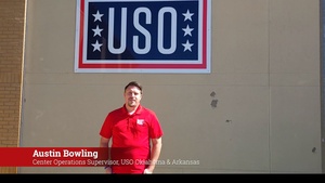 Austin Bowling discusses USO Volunteer Activities