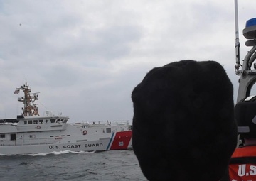 CGC William Chadwick crew members conduct fishery and vessel boardings