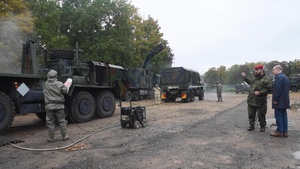 21st Theater Sustainment Command Participates in Capabilities Demonstration for German Chancellor