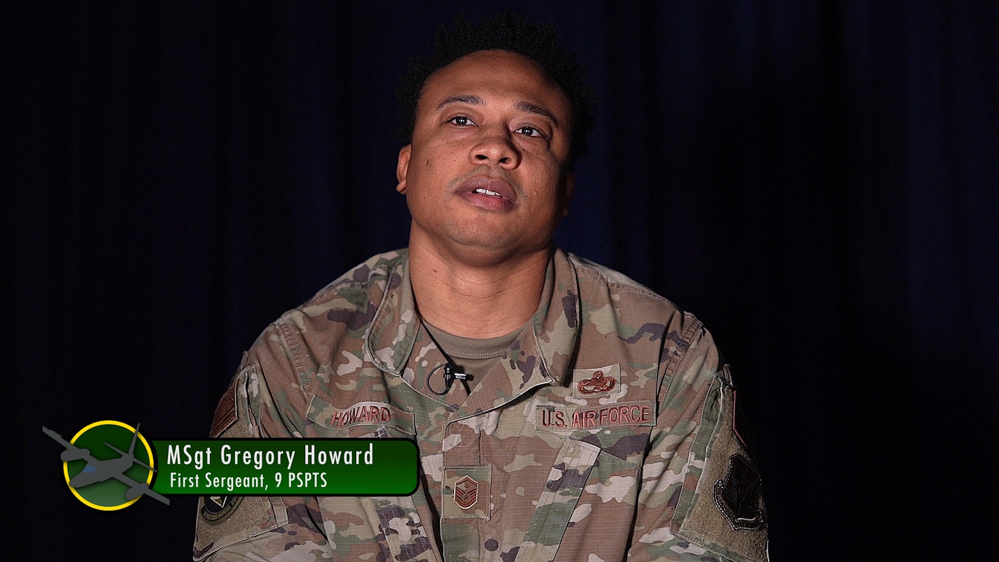 U.S. Air Force Master Sgt. Gregory Howard, 9th Physiological Support Squadron first sergeant, talks about his experience as a first sergeant. Howard emphasizes the importance of making intentional conversations with people as a way to take care of them. (U.S. Air Force video by Senior Airman Juliana Londono)