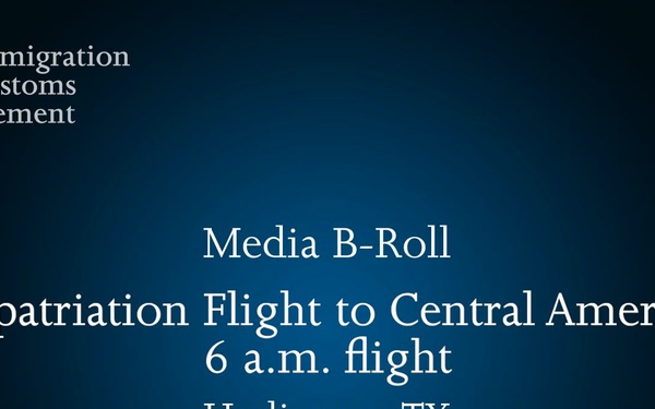 ICE conducts single adult, family unit removal flights Oct. 25 - 6:00am