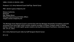 Michigan Army National Guard to Host Culinary Recruiting Event for ProStart Students During MiCareerQuest Southwest