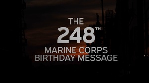 The 248th Marine Corps Birthday Message