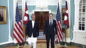 Secretary of State Antony J. Blinken meets with Nepali Foreign Minister Narayan Prakash Saud