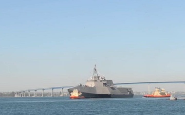 USS Augusta (LCS 34) Arrives at Homeport in San Diego