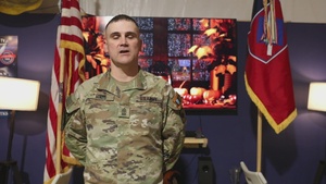 1st Sgt. Andrew Hinds Holiday Greeting