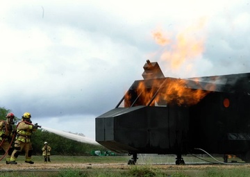 PMRF Fire and Emergency Services Conduct Aircraft Rescue and Fire Fighting Training.