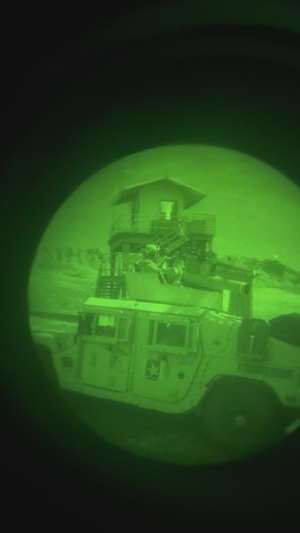 25th Infantry Division Soldiers conduct a night assault during JPMRC 24-01