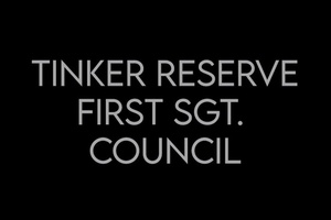 Tinker reserve 1st Sgt. council promo
