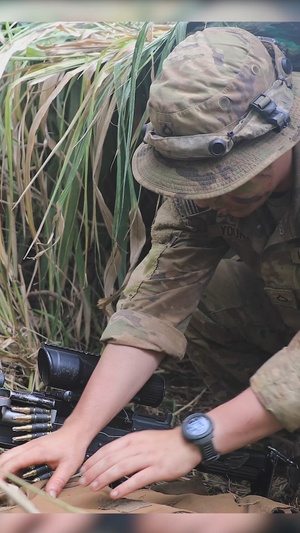 U.S. Soldiers establish a defensive perimeter during JPMRC 24-01